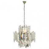 Kelona Small Chandelier, Crystal, Stainless Steel