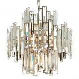 Kelona Small Chandelier, Crystal, Stainless Steel