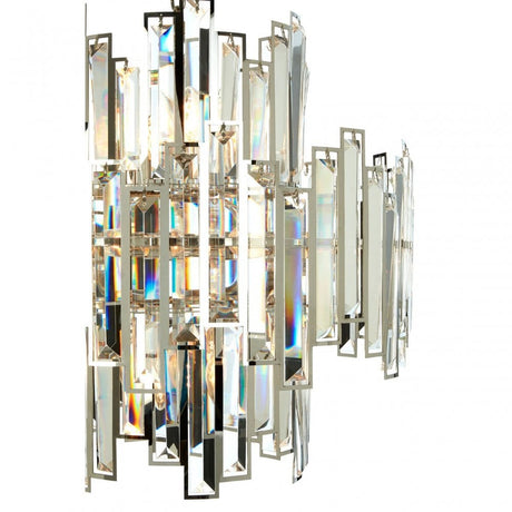 Kelona Small Chandelier, Crystal, Stainless Steel