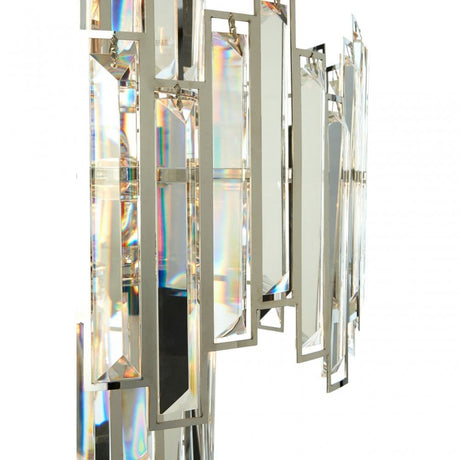 Kelona Small Chandelier, Crystal, Stainless Steel
