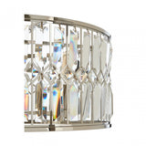 Marentina Round Chandelier, Crystal, Stainless Steel, Silver