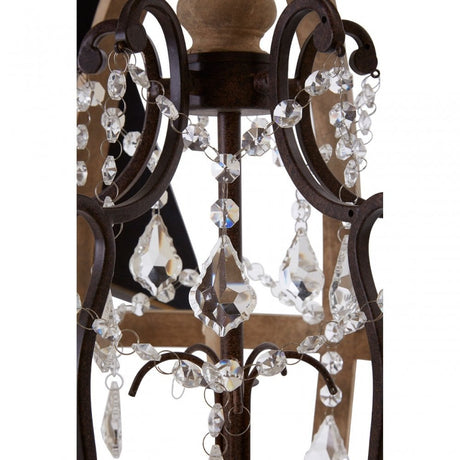 Pia Chandelier, Wood, Brown