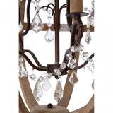 Pia Chandelier, Wood, Brown