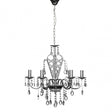 Carrington Chandelier, Chrome, Crystal, Silver