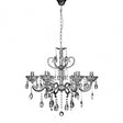 Kendall Chandelier, Chrome, Crystal, Silver