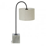 Murdoch Curve Table Lamp, White