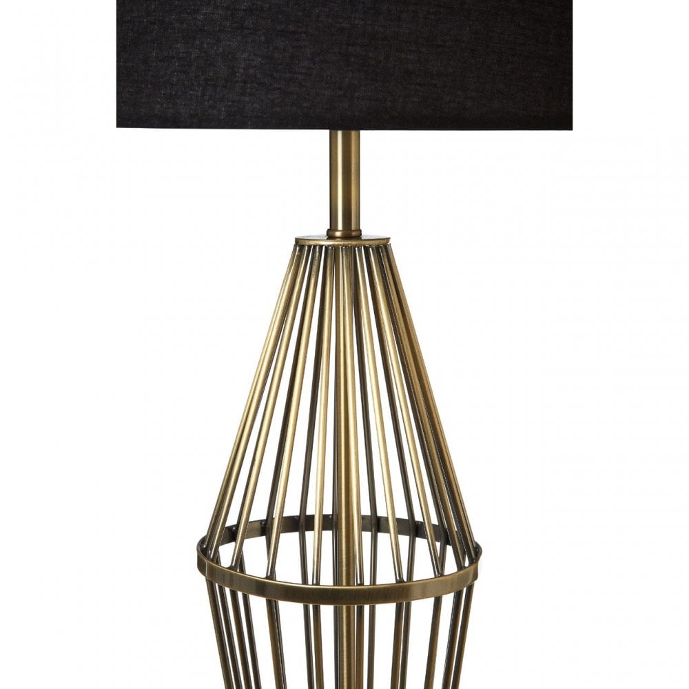 Reginald Antique Brass Table Lamp, Brass