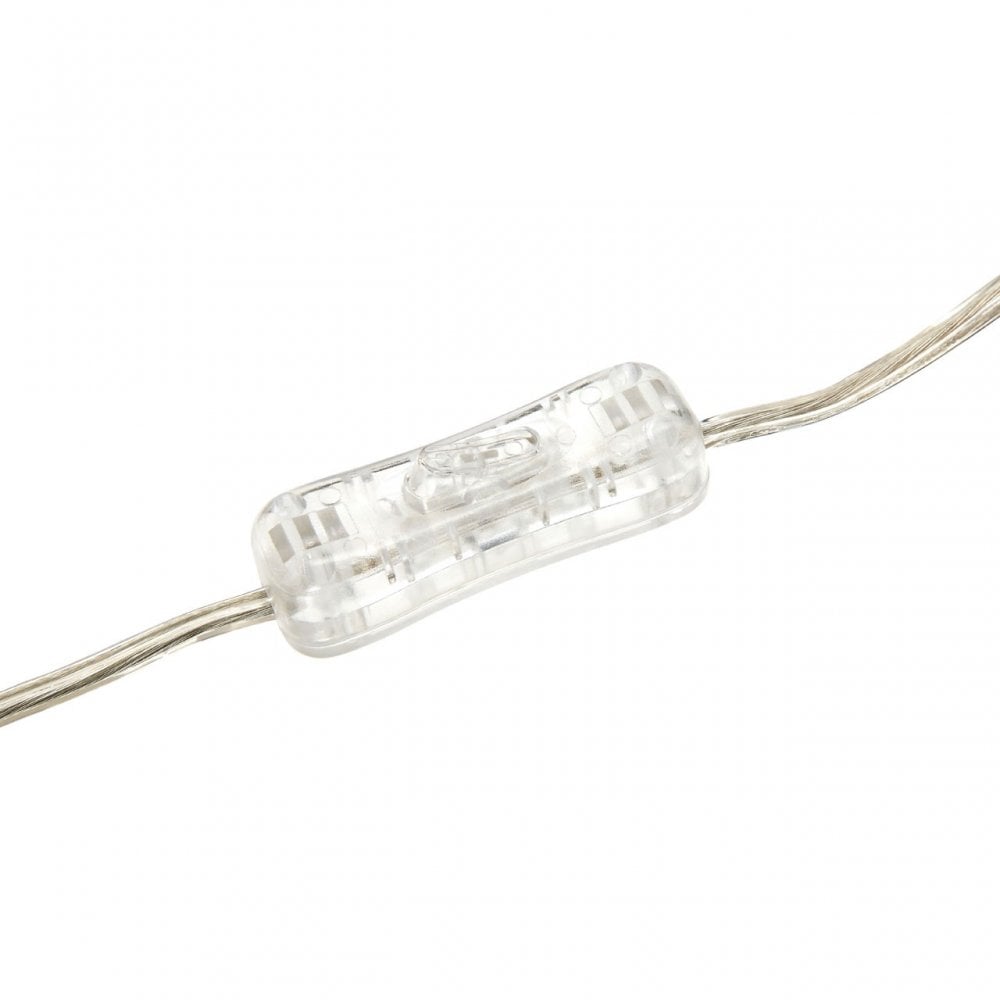 Usha Light Grey Shade Table Lamp with EU Plug, Chromed Fabric, Glass, Grey