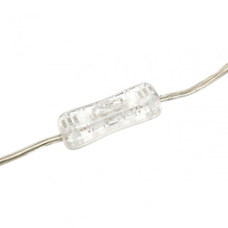 Usha Light Grey Shade Table Lamp with EU Plug, Chromed Fabric, Glass, Grey