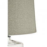 Unita Table Lamp, Fabric, Glass, Grey