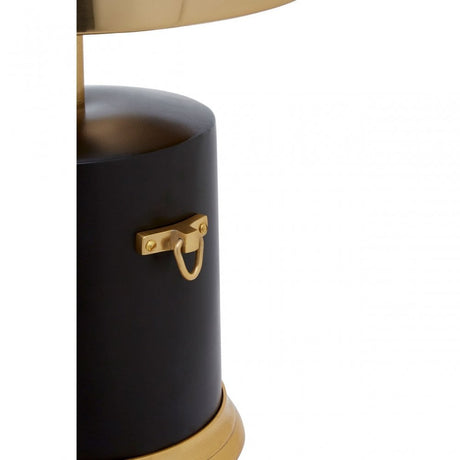 Melvin Drum Shade Table Lamp, Aluminium, Brass, Iron, Steel, Gold