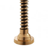 Macey Spiral Table Lamp with Empire Shade, Aluminium, Iron, Stainless Steel, Gold