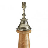 Townhouse Tapered Tabor Lamp Base, Aluminium, Wood, Brown