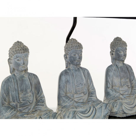Boho Buddha Lamp, Fabric and PVC, Resin