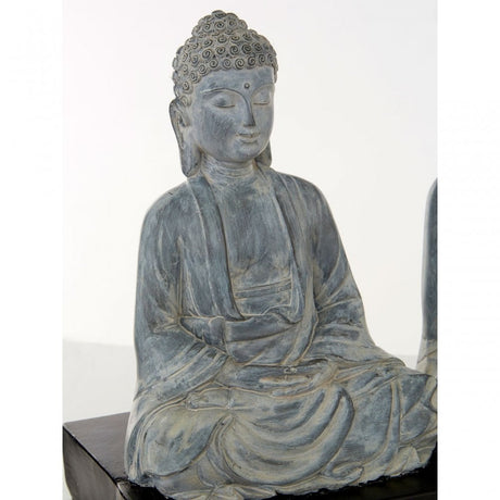 Boho Buddha Lamp, Fabric and PVC, Resin
