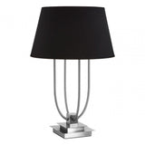 Buffet Regents Black Shade Table Lamp, Metal, Black