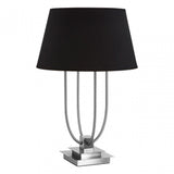 Buffet Regents Black Shade / EU Plug Table Lamp, Metal, Black
