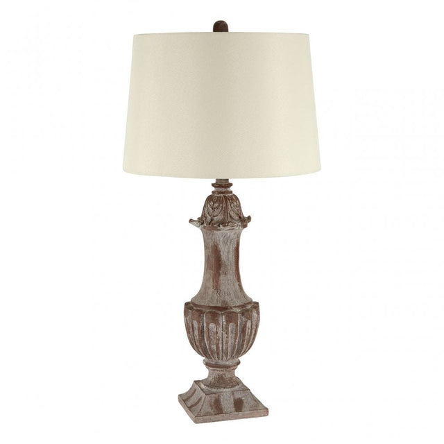 Paityn Table Lamp, Linen, Polystone, Beige