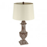 Paityn Table Lamp, Linen, Polystone, Beige