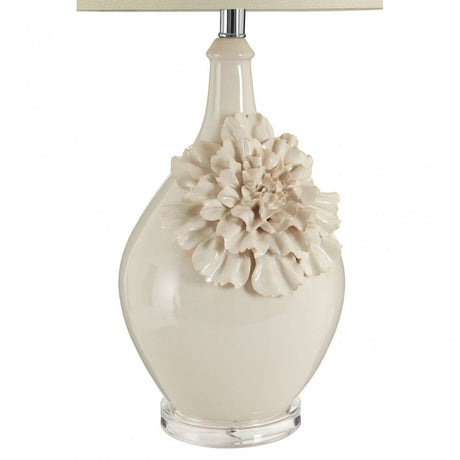 Padma Table Lamp, Ceramic, Linen