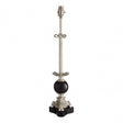 August Table Lamp Base, Marble, Brass, Silver