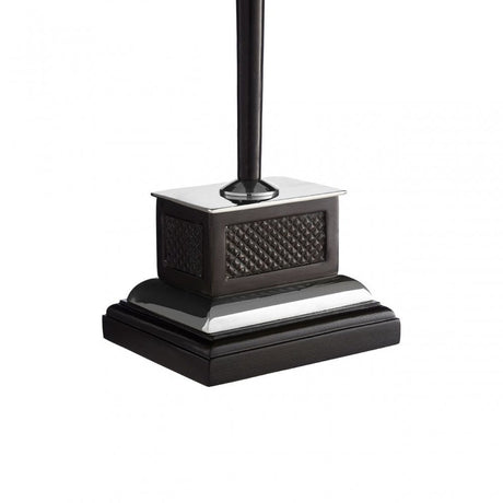 Butler Lamp Base, Marble, Brass, Nickel, Black