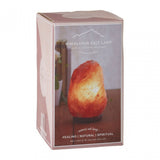 Natural Salt Lamp, Natural Salt, Wood, Orange