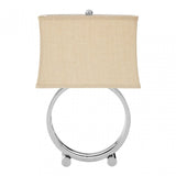 Circlet Table Lamp, Metal, Silver