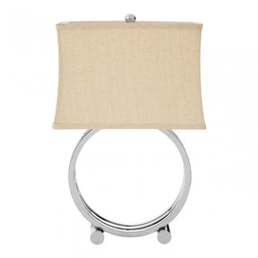 Circlet Table Lamp, Metal, Silver