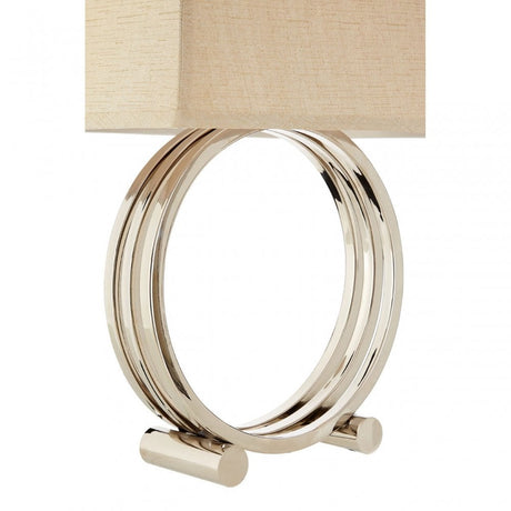 Circlet Table Lamp, Metal, Silver
