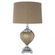 Ulla Table Lamp, Glass, Iron, Linen