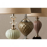 Ulla Table Lamp, Glass, Iron, Linen