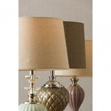 Ulla Table Lamp, Glass, Iron, Linen