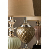 Ulla Table Lamp, Glass, Iron, Linen