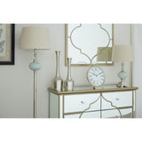 Ulyana Table Lamp, Crystal, Glass, Iron, Linen