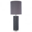 Una Table Lamp - EU Plug, Ceramic, Linen