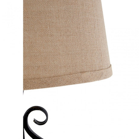 Portia Table Lamp, Fabric, Black