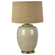 Anora Table Lamp, Ceramic, Linen, Natural