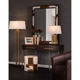 Leora Table Lamp, Fabric, Bronze