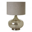 Luz Table Lamp, Fabric, Silver