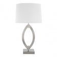 Lina Table Lamp - EU Plug, Fabric, Silver