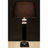 Buffet Regents Table Lamp, Fabric, Black