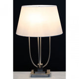 Buffet Regents Table Lamp, Metal, Silver