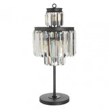Art Deco Table Lamp, Crystal