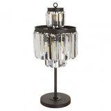 Art Deco Table Lamp, Crystal