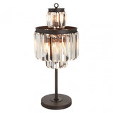 Art Deco Table Lamp, Crystal
