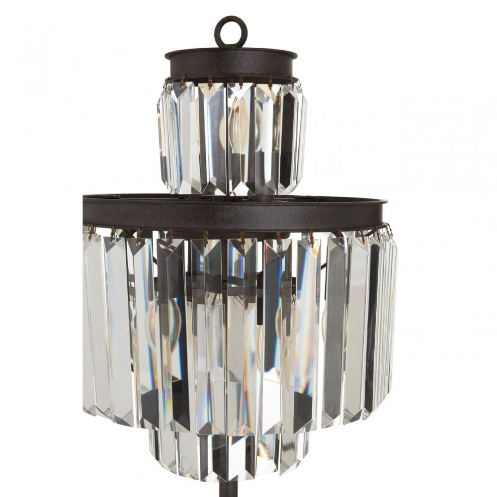 Art Deco Table Lamp, Crystal