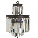 Art Deco Table Lamp, Crystal