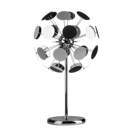 Disc Table Lamp, Chrome, Silver