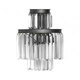 Art Deco Wall Light, Crystal, Multi-Coloured